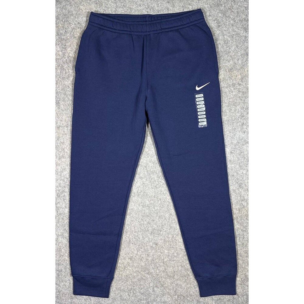 Nike Sportswear Club Fleece Joggers Men’s M Navy Pants Athletic Casual Comfort